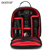 DOITOP Waterproof Backpack For Canon Outdoor Video SLR Camera Lenses Padded Travel Shoulder Bag Shockproof Small Storage Bags B3