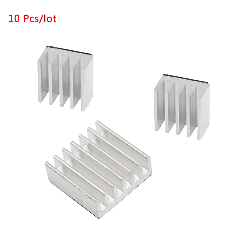 10 pcs/lot Raspberry Pi 3 Heat Sink Aluminum Cooler Radiator Heatsinks for Raspberry Pi 3 Model B Plus / Raspberry Pi 2