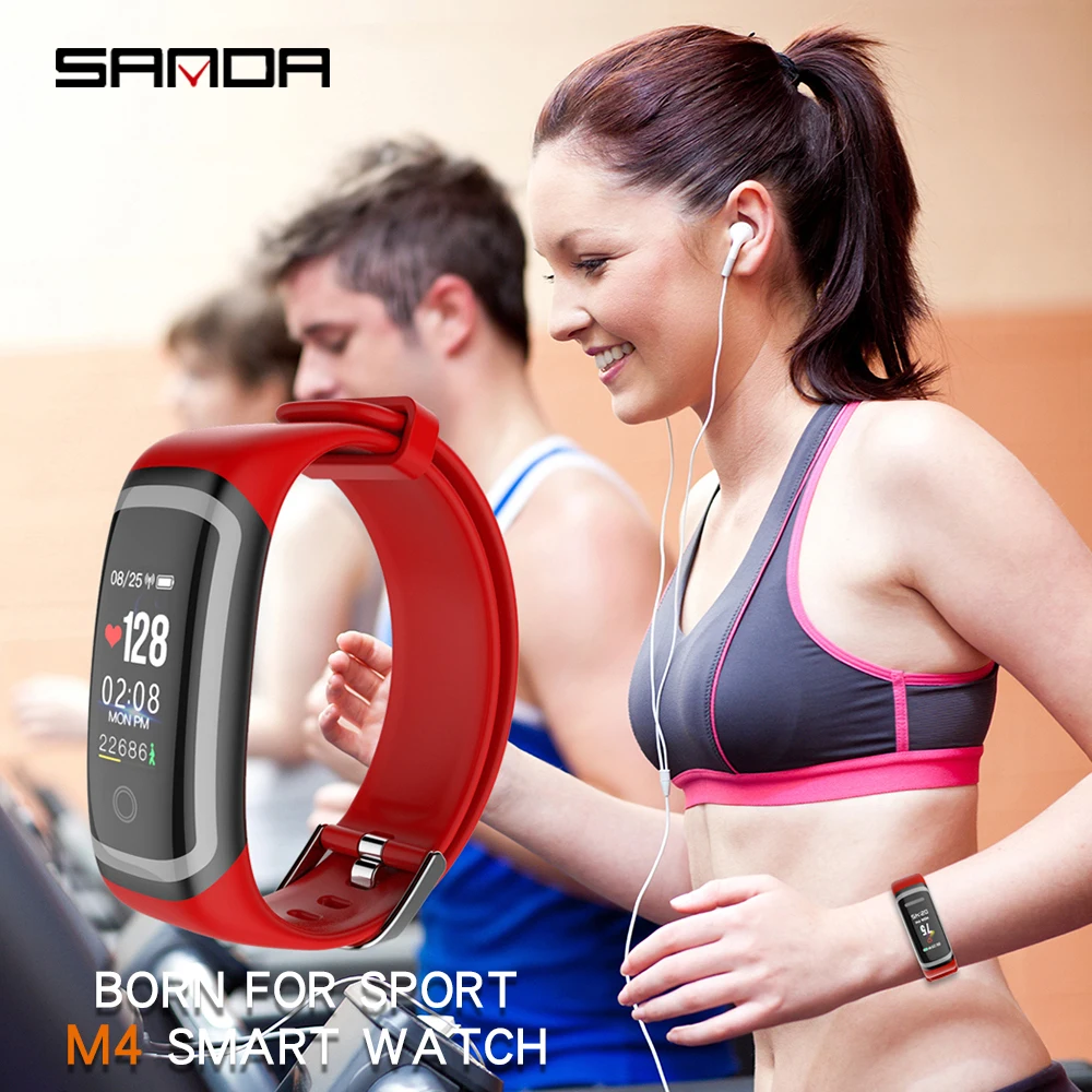 SANDA Bluetooth Смарт часы для iPhone samsung HUAWEI Спорт Фитнес Часы непрерывный Пульс артериального давления браслет Reloj
