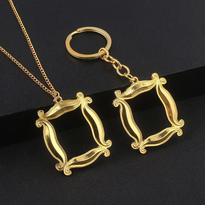 

New TV Show Friends Metal Keychains Gold Photo Frame Pendant Key Chain For Women Men Best Friend Jewelry Gift