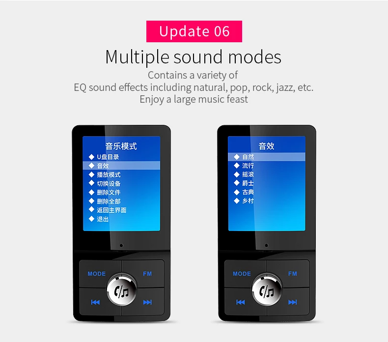 ANLUD Bluetooth Car Kit Color LCD FM Transmitter Handsfree MP3 Lossless Music Player QC 3.0 AUX Modulator Car Accessories (8)