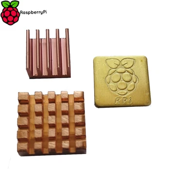 

Raspberry Pi 3 Copper Heat Sink 2PCS+Aluminum Heat Sink 1PCS RPI Cooling Sink Support Raspberry Pi 2 Model