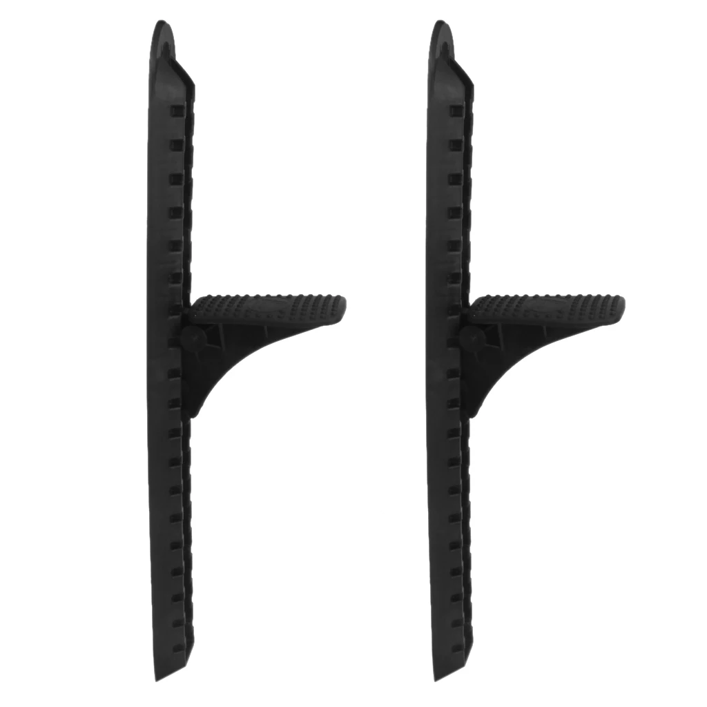 Marine 2 Pcs Black Nylon Kayak Canoe Foot Brace Pedal Accessories for Fishing Flatable Boat Dinghy Rafting Surfing Replacement