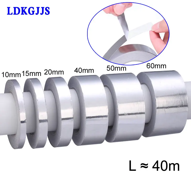 40 м Алюминиевая фольга лента BGA термостойкая фольга лента Высокая термостойкая фольга клейкая лента