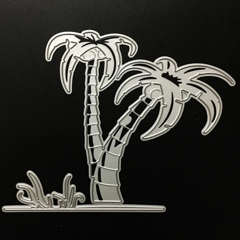 

YLCD1306 Coconut Trees Metal Cutting Dies Scrapbooking Stencils Mold DIY Card Album Decoration Embossing Folder Die Cutter Tools