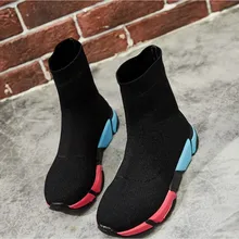 Женские вязаные носки Fly line спортивная обувь известный бренд дышащие высокие женские кроссовки мягкая обувь для прогулок