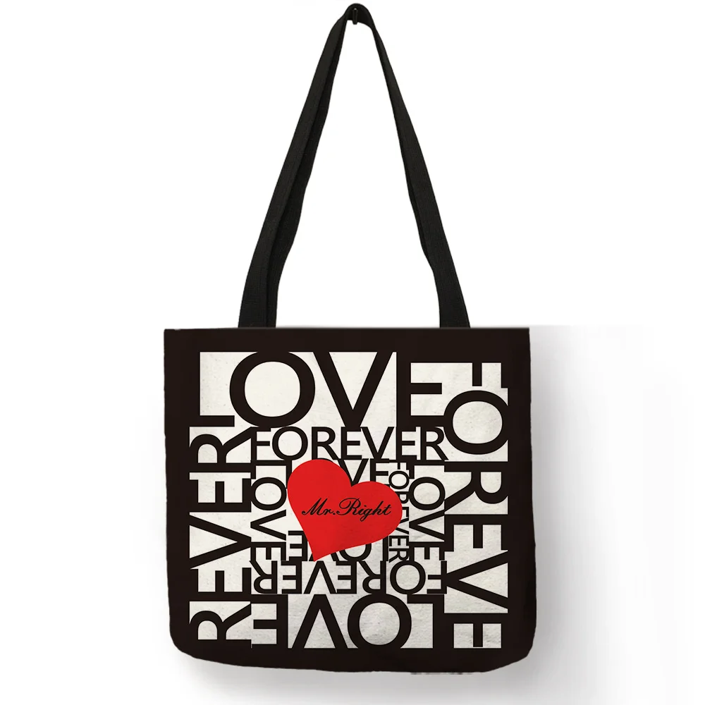 

Minimalist Style Unisex Shoulder Bag Geometric Modern Pattern Letter Print Handbag Large Capacity Shopping School Cloth Bag
