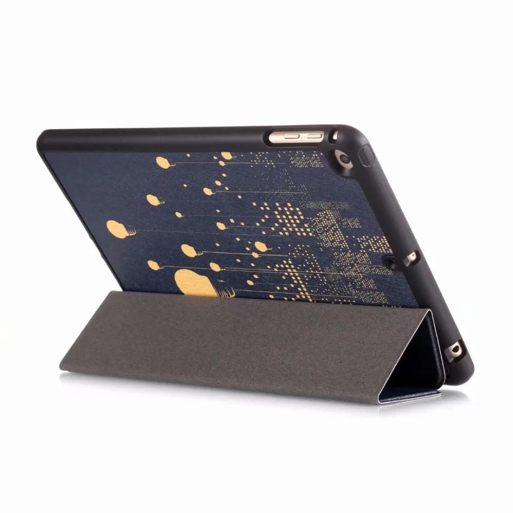 For ipad 5/6 Air 1/2 Smart Case for iPad 9.7 New Tablet Magnetic Folding PU Leather Funda Cover With Pencil Holder