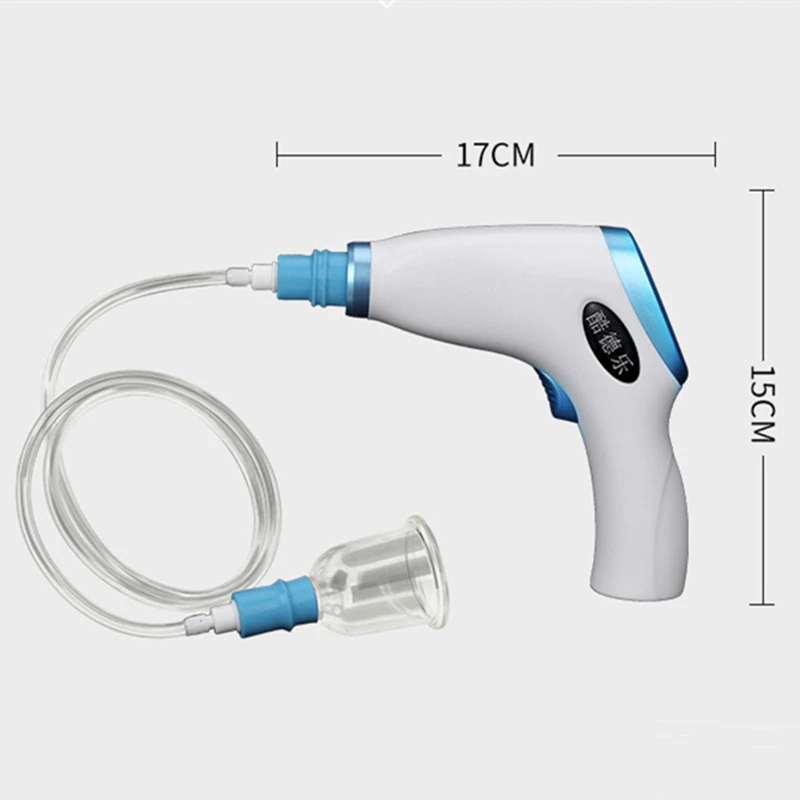 Электрические вакуумные банки на присоске медицинские банки для терапии тела терапия хиджама чашка терапия Набор чашки набор антицеллюлитный набор инструментов - Цвет: Gun Only