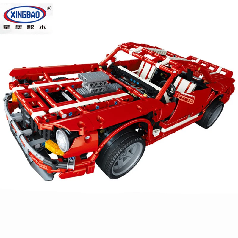 

XingBao 07001 2000Pcs Creative MOC Series The 2014 Muscle Car Set children Educational Building Blocks Bricks Toy Model
