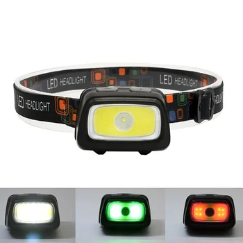 

SOLOLANDOR Mini Headlamp XPE LED Waterproof IPX4 AAA Headlight Red Green 6 Mode Strobe Head Lamp Light Flash Light Fishing Torch