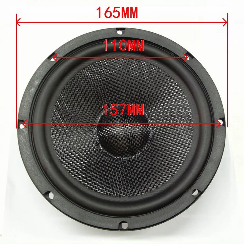 1 pcs Sounderlink 6.5 inch HiFi Full Range Speaker tweeter unit sets fiber kapton Cone