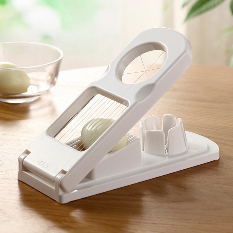 Kitchen Accessories Egg Slicer Multi-Function Eggs Divider Cutter 2in1 Egg Splitter Manual Fruit Food Slicers Chopper Slice Tool