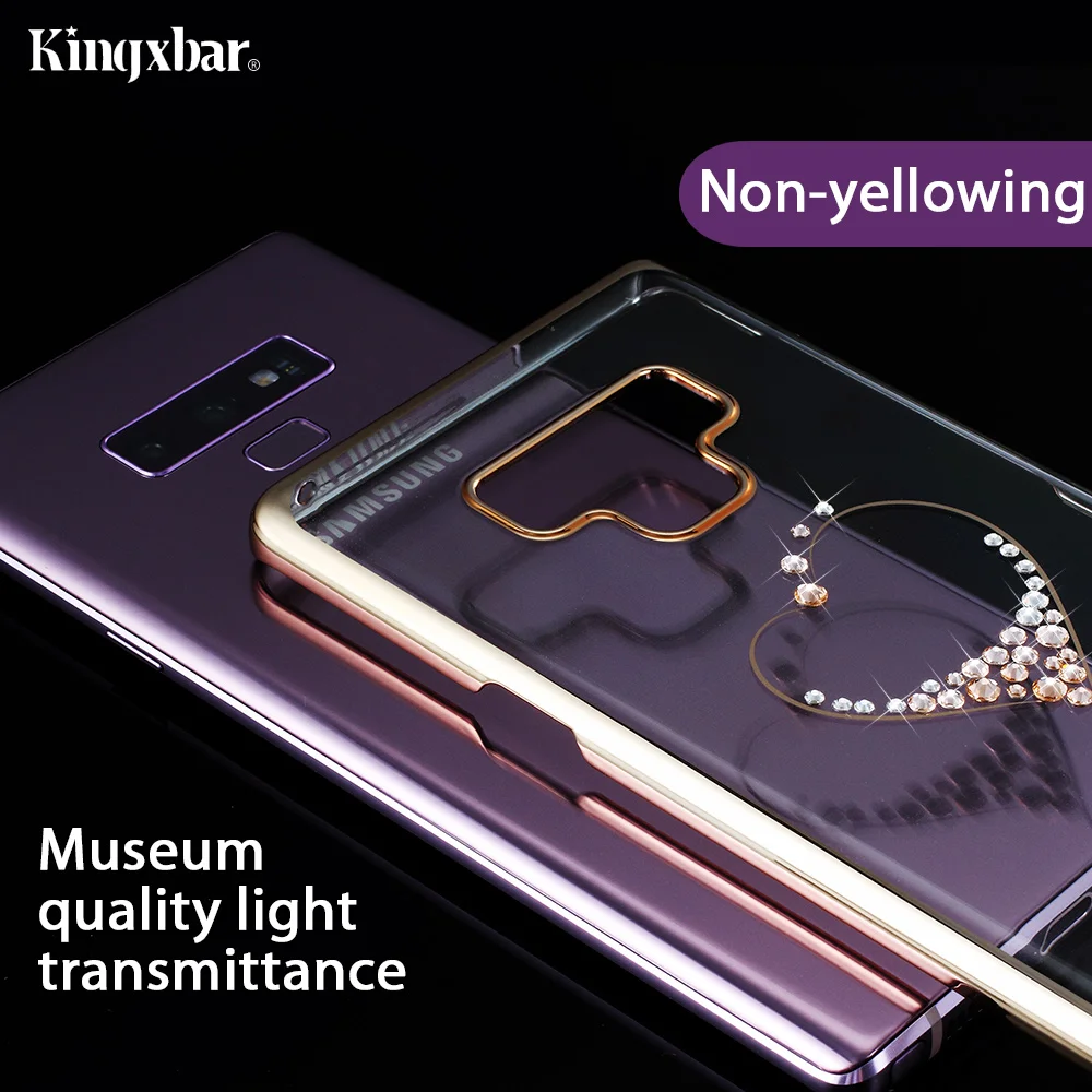 KINGXBAR Luxury Glitter Case for Samsung Galaxy Note 9 Thin Transparent Funda for Samsung Galaxy Note 9 Cover Diamond Cryatals   (5)