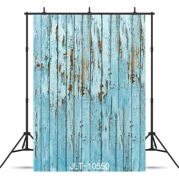 

Vintage Blue Board Planks Texture Vinyl Photographic Background For Portrait Children Baby Shower New Born Backdrop Photocall