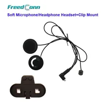 Freedconn T-COMFM T-COMSC мотоциклетный Bluetooth шлем переговорный мягкий микрофон/гарнитура для наушников+ крепление на клипсе
