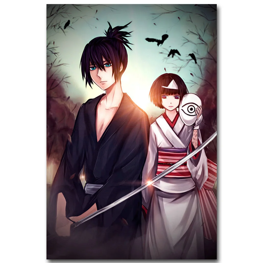 Распечатанный постер из шелковой ткани Noragami аниме 13x20 24x16 дюймов Yato Yukine Iki Hiyori