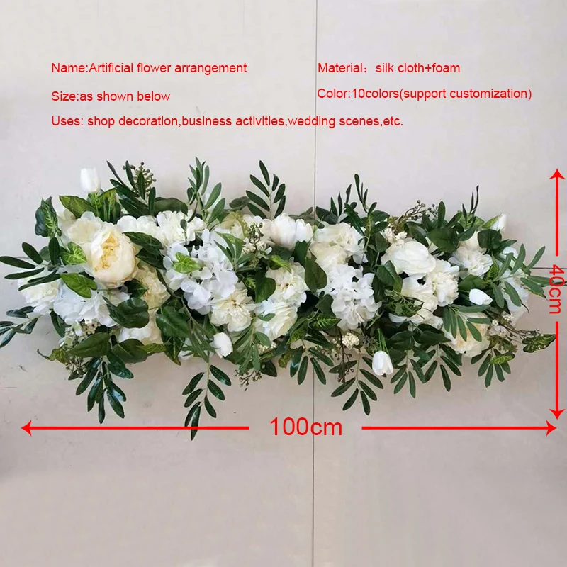 1 M accesorios de boda decoración Artificial flor Rosa flor fila casa vacaciones celebración boda arco decoración flor falsa 1 M accesorios de boda decoración Artificial flor Rosa flor fila casa vacaciones celebración boda arco decoración flor falsa