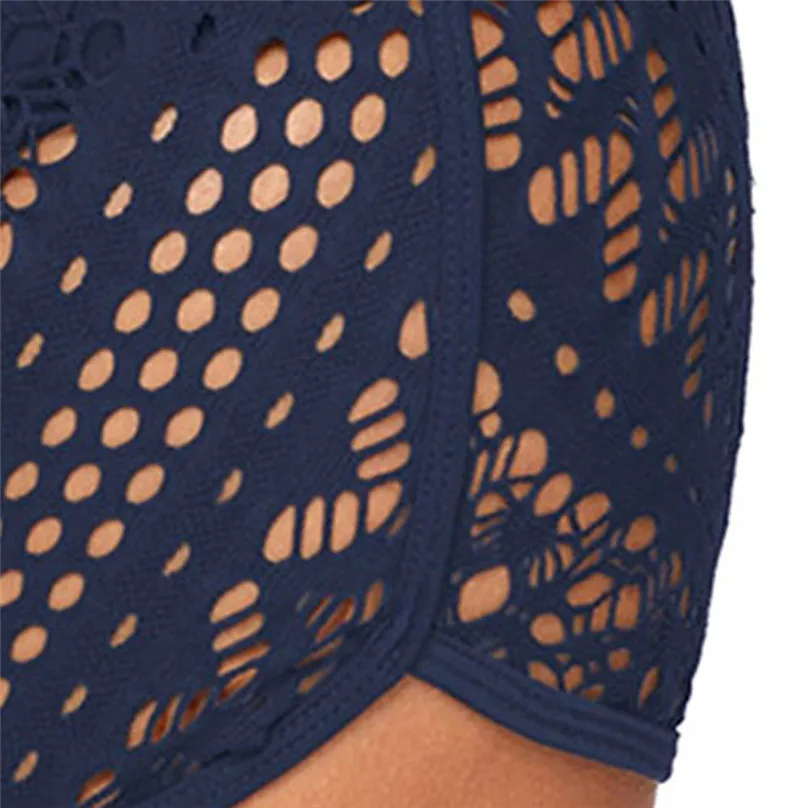 Women Swimming Shorts Pants Beach Shorts Swimwear Ladies Hollow Out Swimsuit Shorts swimming Beachwear #4A01 (10)