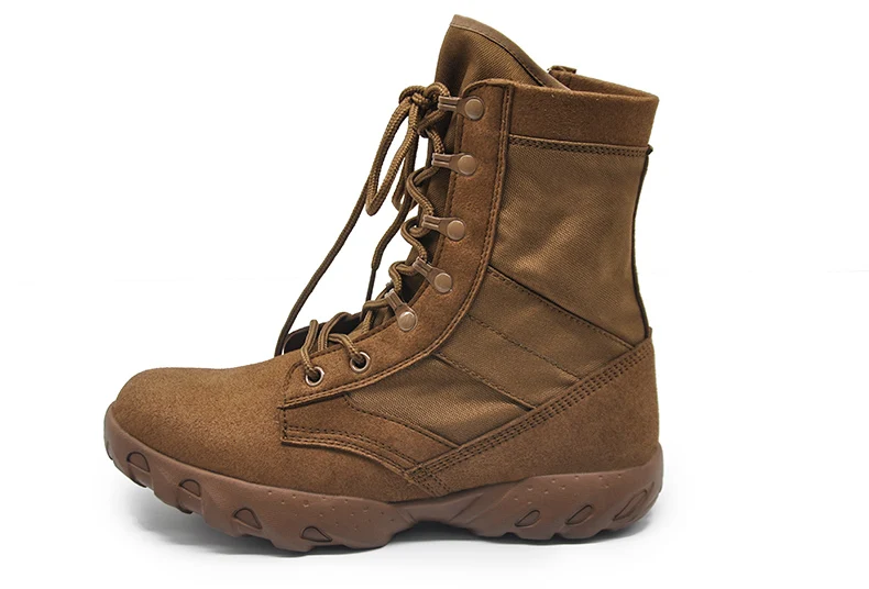 CQB. FURY/Осенняя мужская обувь в армейском стиле; супер светильник; цвет коричневый; тактические ботинки из микрофибры с вентиляцией; армейские ботинки с боковой молнией; size38-46