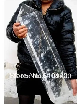 

00595 HUGE Pretty clear SMELT quartz crystal point