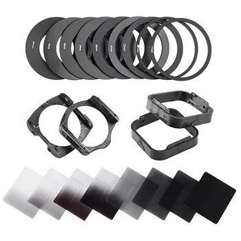 

21 piece set Square Neutral Density ND 2 4 8 16 Filter Kit for Cokin P+ Holder+Adapter Rings