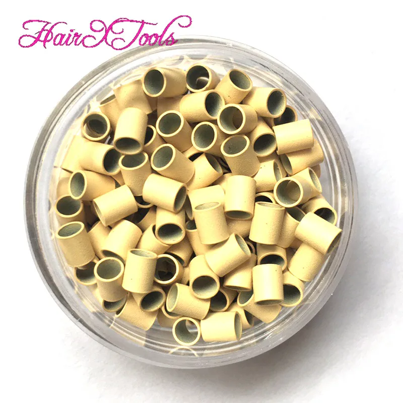 1000pcs 3.2X2.8X3.8mm Micro copper Ring mini locks links 9 Color Options Straight Micro Beads for I TIP hair ring beads ring beads hair extensions tools hair extensions tools hair braid accessories