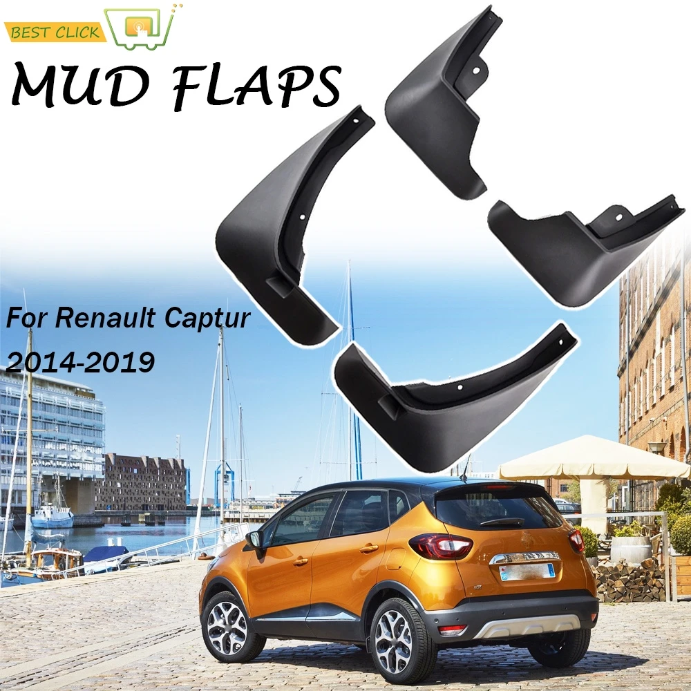 Set Molded Mud Flaps For Renault Captur Samsung QM3 20132019 Mudflaps