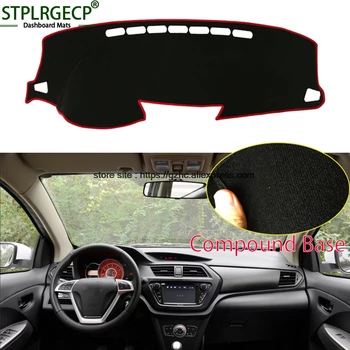 

StplrgeCP For lifan x50 double layer Car Dashboard Cover Avoid Light Pad Instrument Platform Dash Board Cover Sticker