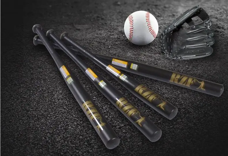 Top quality! 30inch Alloy Steel Baseball Bat Black Softball Bat