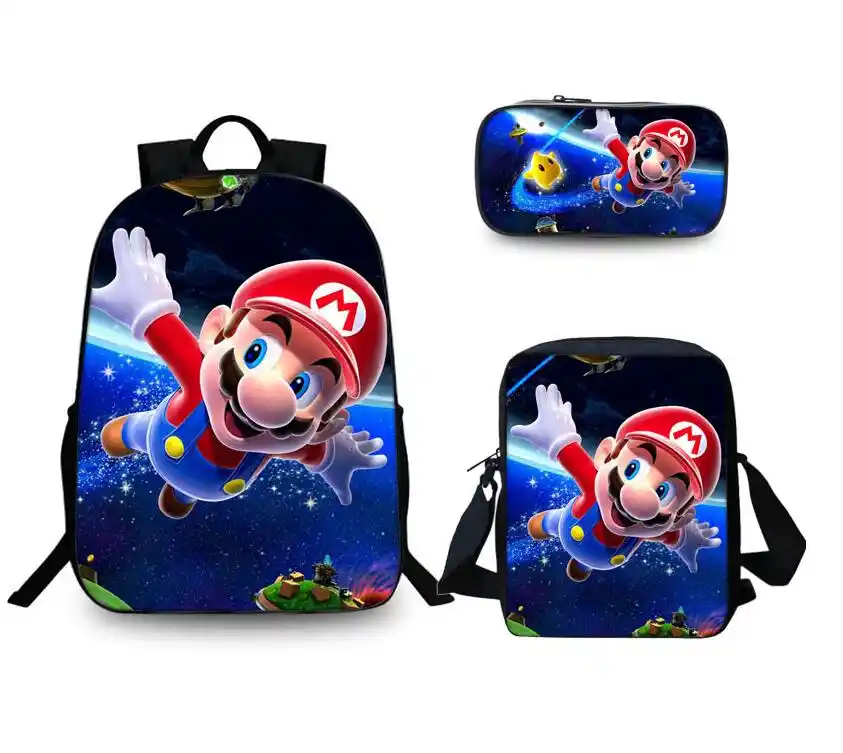 mochilas escolares de mario bros
