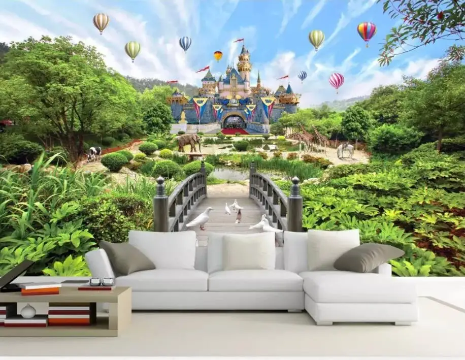 

brick wallpaper 3d Castle animal Mural Living Room Sofa TV Backdrop 3D Wallpaper Roll photo mural wallpaper