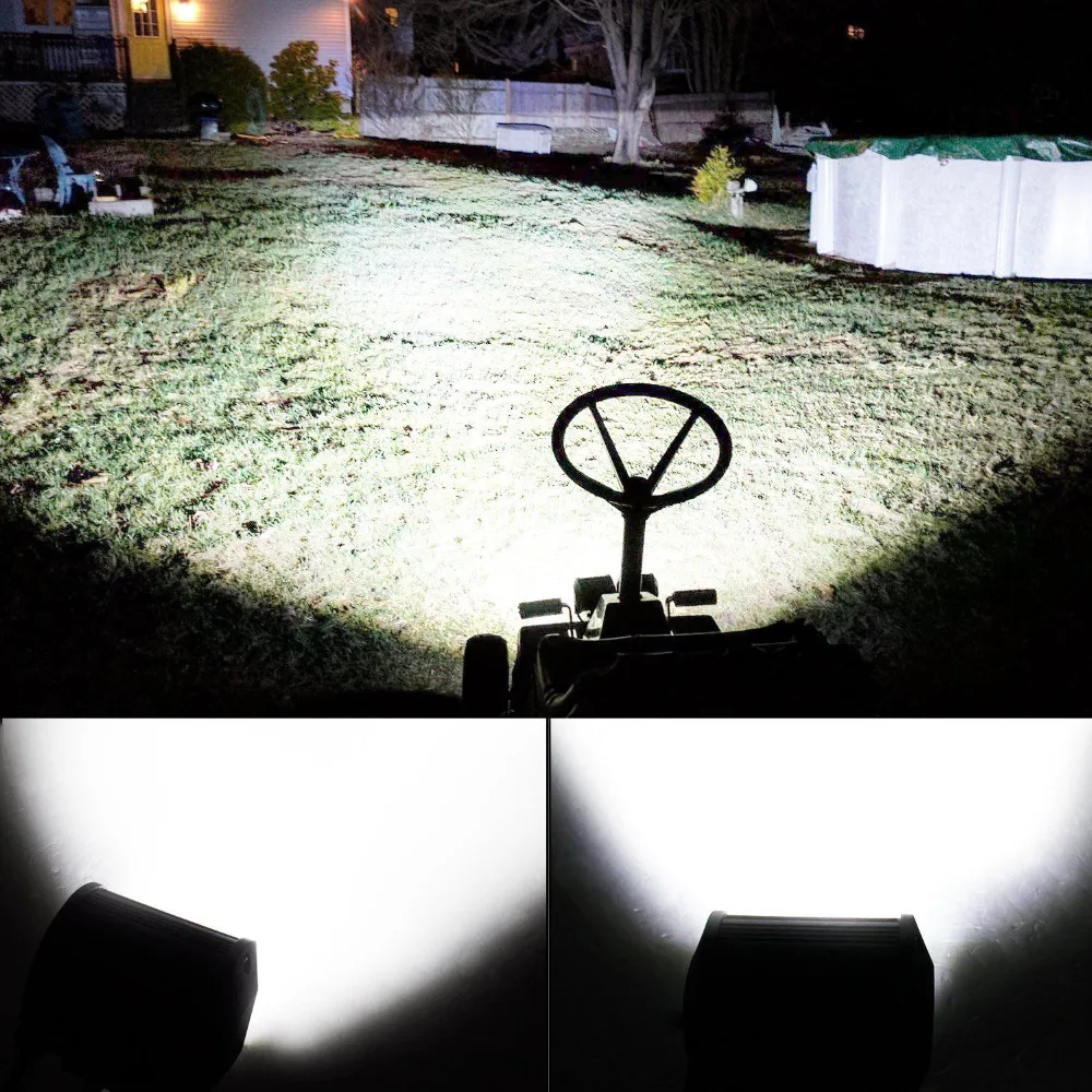 Высокомощное водонепроницаемое quad строк 6500 K 2 шт. 4 дюйма 72 W фары для IP67