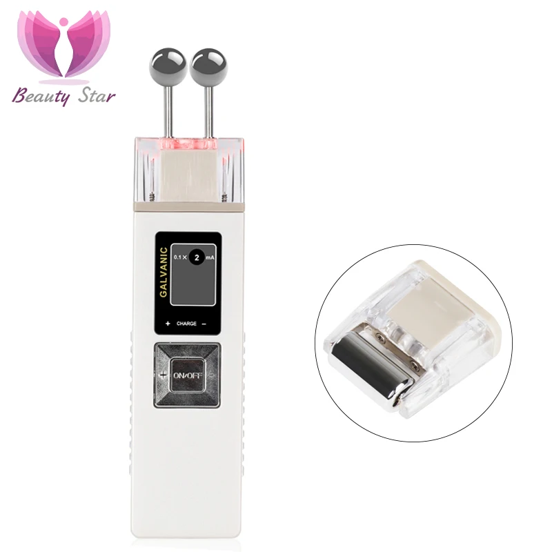 

Beauty Star Ion Galvanic Microcurrent Skin Firming Machine Skin Care Wrinkle Removal Facial Massager Iontophoresis Face Clean