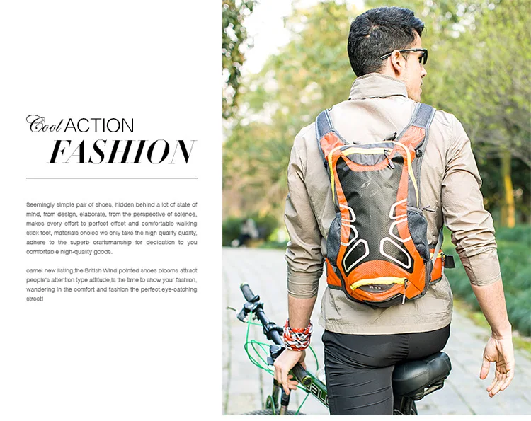 Flash Deal Bicycle Bike Backpack 15L Biking Hydration Backpack Sport Bags Outdoor Climbing Camping Hiking Cycling Backpack 3