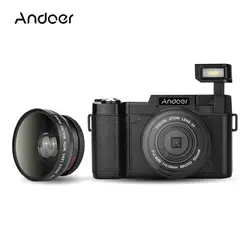 Andoer CDR2 1080P 15fps Full HD 24MP цифровая камера 3,0 "Вращающийся ЖК-экран анти-встряхивание видео DV рекордер камера видеокамера