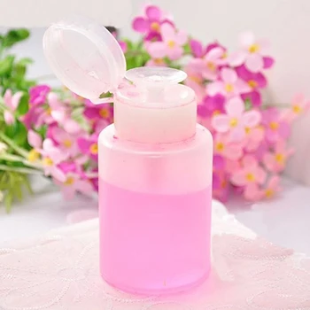 

New 150ML Women Beauty Portable Cosmetic Tool Plastic Nail Art Pump Dispenser Spray Bottle Polish Remover Container