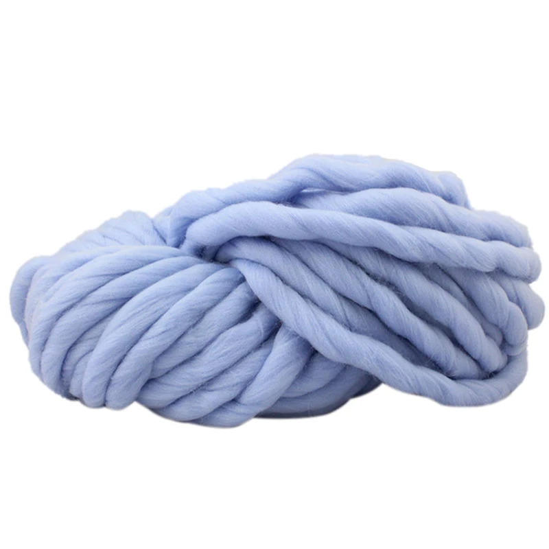 Super Thick ply yarn Soft Wool Roving Bulky Big Yarns Spinning Hand