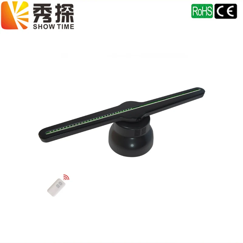 New Arrival Upgraded 43.5cm 3D Holographic Projector Hologram Player LED Display Fan Advertising Light Remote Control