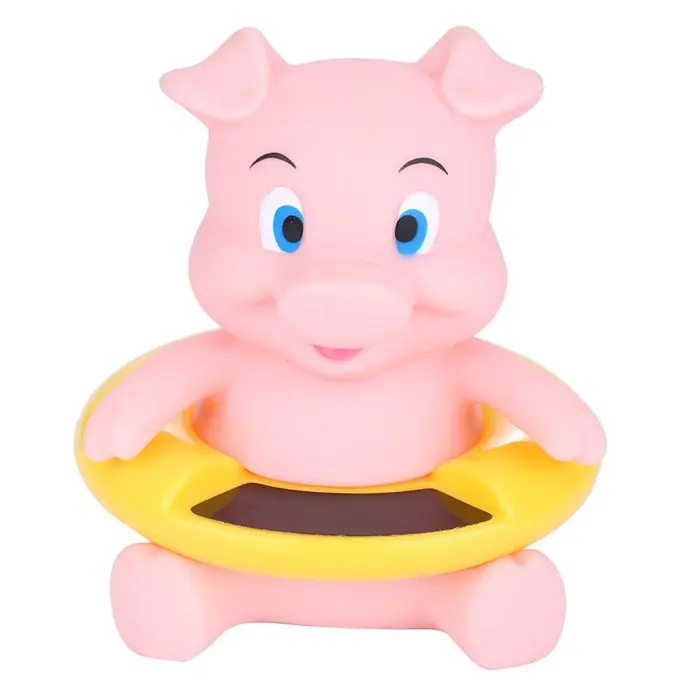 2 типа Детский термометр для ванной душ Температура воды Свинья медведь детская ванночка игрушки тестер температуры детские игрушки для купания уход за ребенком - Цвет: Pink Pig