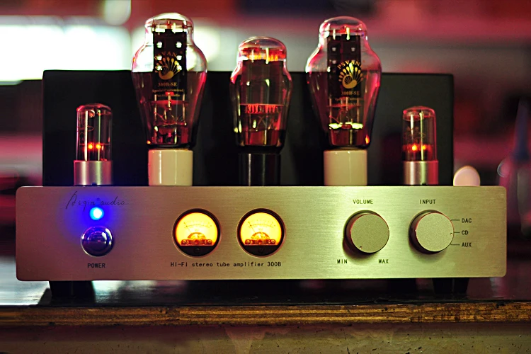 Sound level stereo tube amplifier single ended tube have a fever hifi