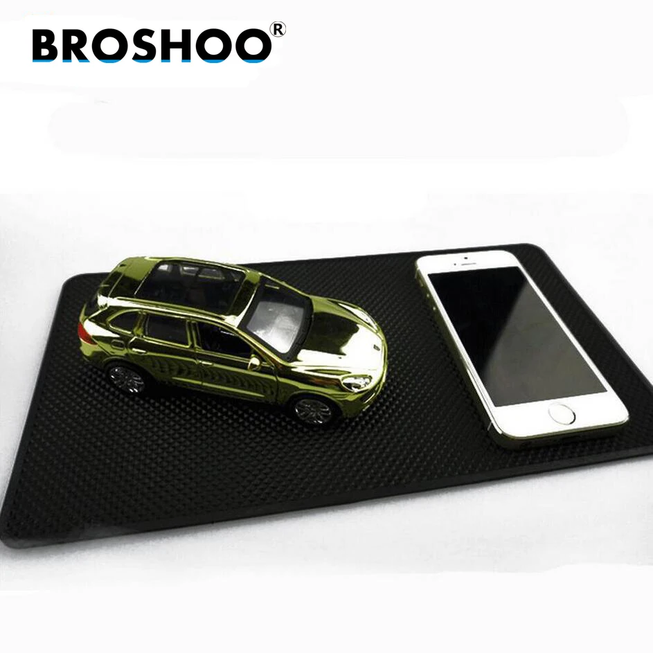 BROSHOO мощный PU 270*150 мм телефона Нескользящие Коврик для Iphone 6 для Ipad автомобильные аксессуары стиль