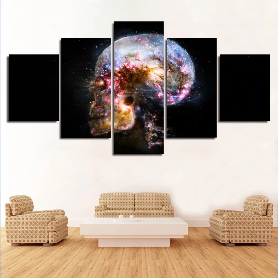 Wall Art Home Decor For Room 5 Pieces Milky Way Universe Galaxy Art
