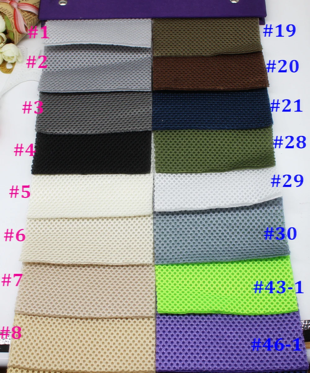 YACK 3D Air Spacer Sandwich Mesh Fabrics PET Hygrolon Heavy Seat Cover Soft Thick Breathable Sport Wear 155CM Wide 230G/M2 3MM 