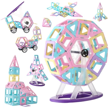 

1pcs Big Size Magnetic Blocks Modeling & Building Construction Designer Ice Cream Color Magnet Toys for Children Kids Gifts