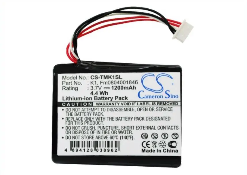 Аккумулятор Cameron Sino 1200 мАч для TOMTOM One XL HD Traffic FM0804001846 K1 | Мобильные телефоны и