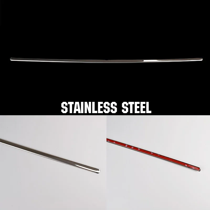 Для Nissan JUKE 2011- задняя крышка ворота отделка хромированная Задняя ручка двери багажника кромка литье багажника полоса сталь