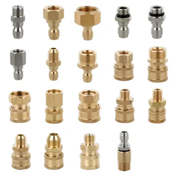 

1/4" Quick Connect Coupler Adapter-Car Clean Washing Pressure Washer Connector 1~19# for Quick Connecting Garden Hose Car Washer