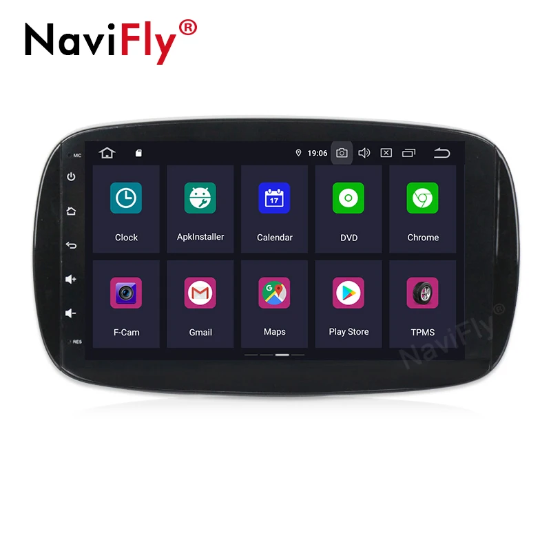 NaviFly IPS DSP 4G Android9.0 Car Multimedia playerGPS autoradio for Mercedes/Benz Smart Fortwo 2016 2017 2018 car Radio audio