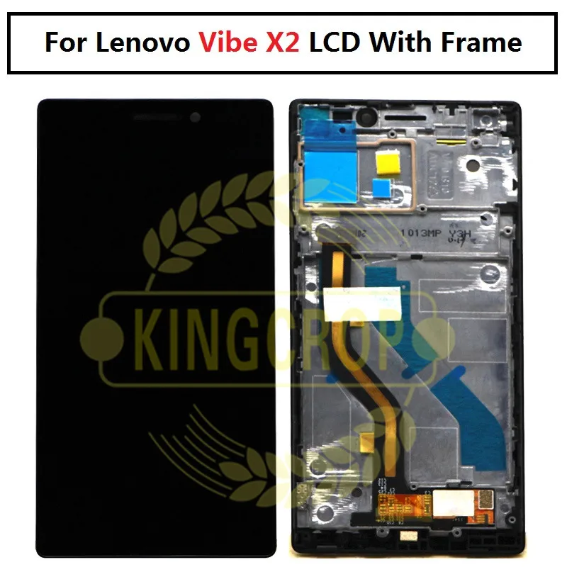 100% протестированный 1920x1080 Для LENOVO Vibe X2 ЖК-дисплей с рамкой сенсорный экран